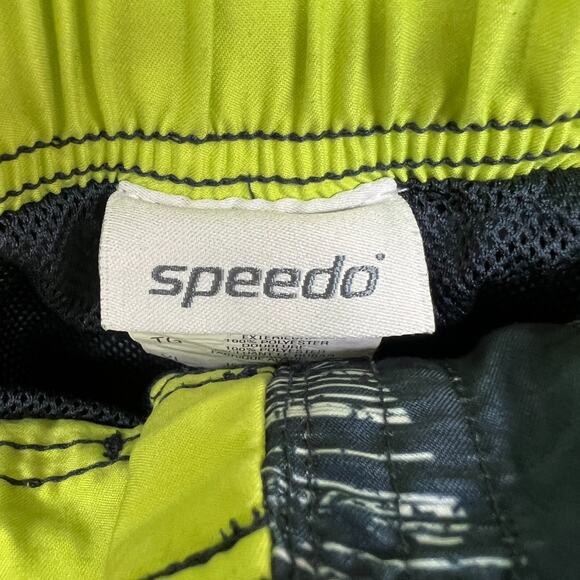 Speedo Swim Trunks Mens XL Blue Floral Hawaiian Print Comfort Drawstring - Picture 8 of 10